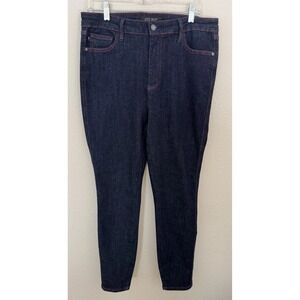 Judy Blue 13/31 (32x29) Dark Wash Skinny Jeans with Heart Shaped Pockets - 88916